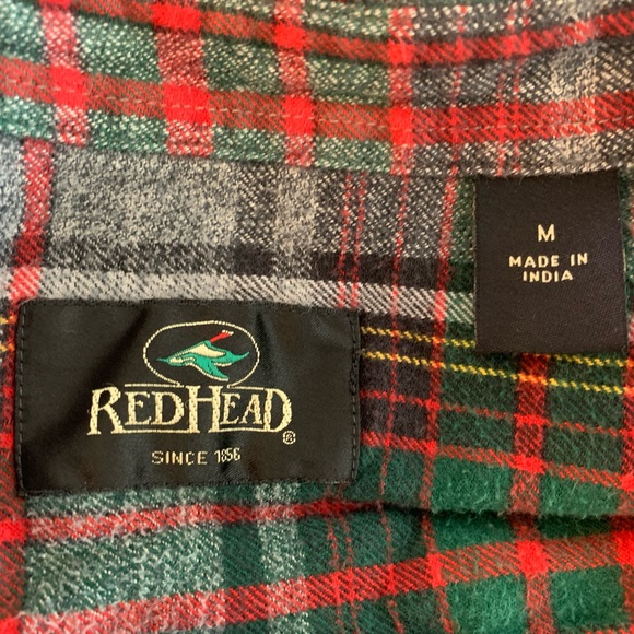 Redhead long sleeve shirt men’s size M has two pockets & button up - Picture 7 of 8